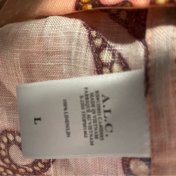 A.L.C.
Sullivan Printed Linen Button-Front Top - Picture 7 of 8